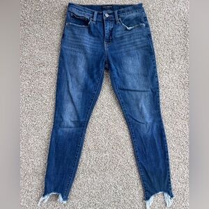 Lucky Brand Women's Distressed Blue Skinny Jeans